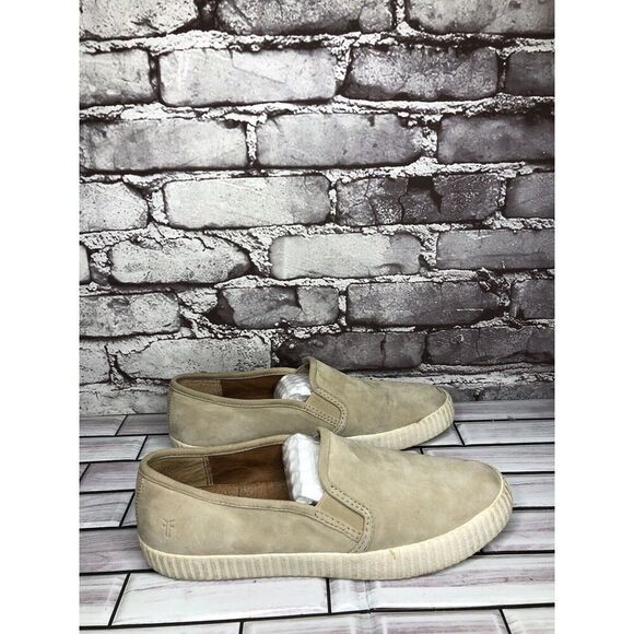 Frye Faw Beige Suede Leather Slip On Casual Comfort Shoes Women Sz 8.5M US/39EU - Picture 16 of 16